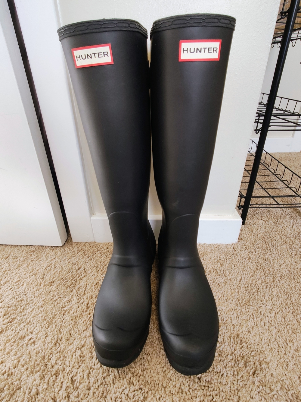 Hunter Black Women's Tall Rain Boots